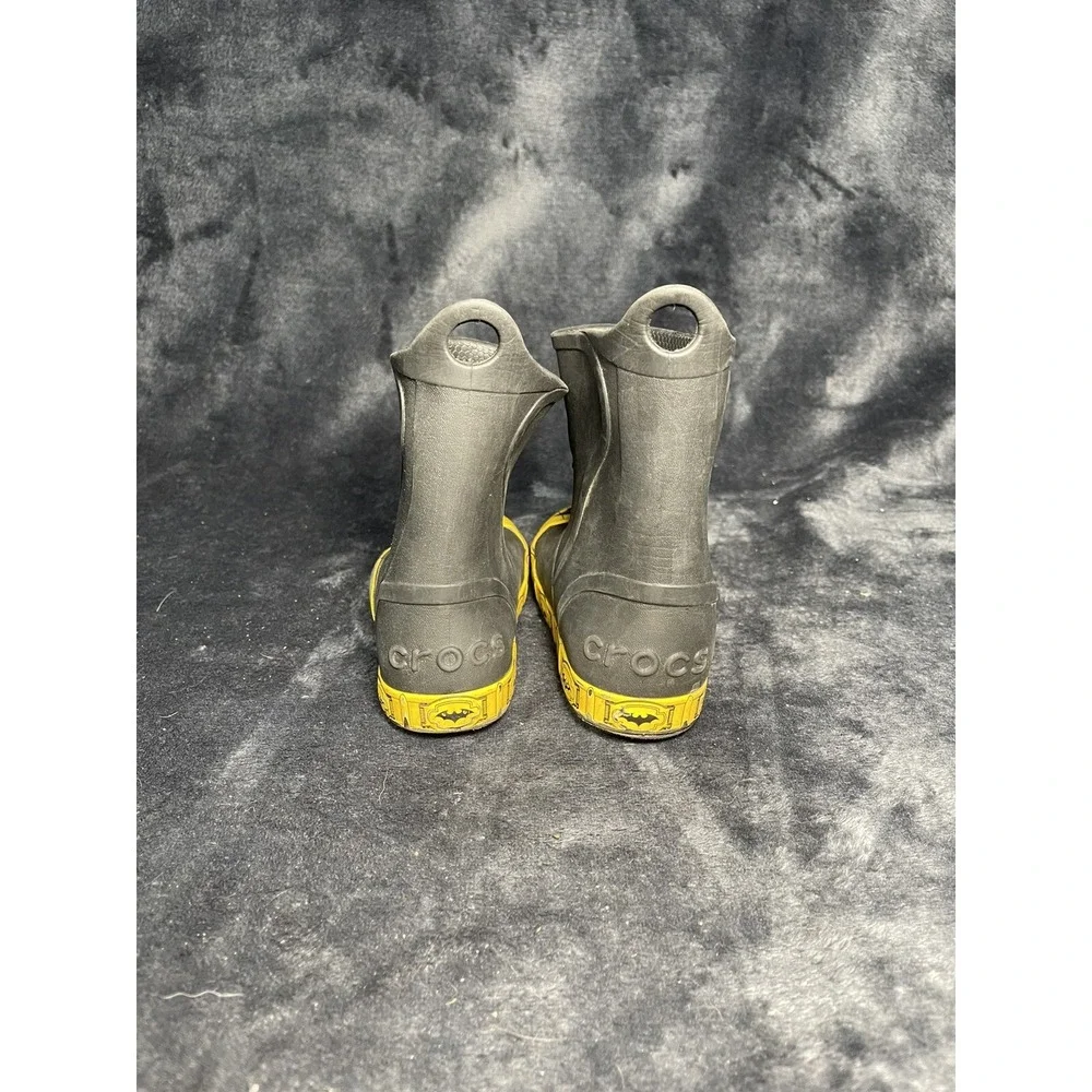 Crocs Bump It Up‎ Batman Rain Boots Kids Size C7 Pullon High Top